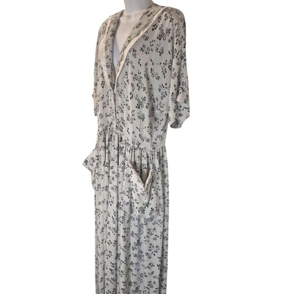 Janice McCarty 40's style vitage retro floral print dress size S - Picture 3 of 10